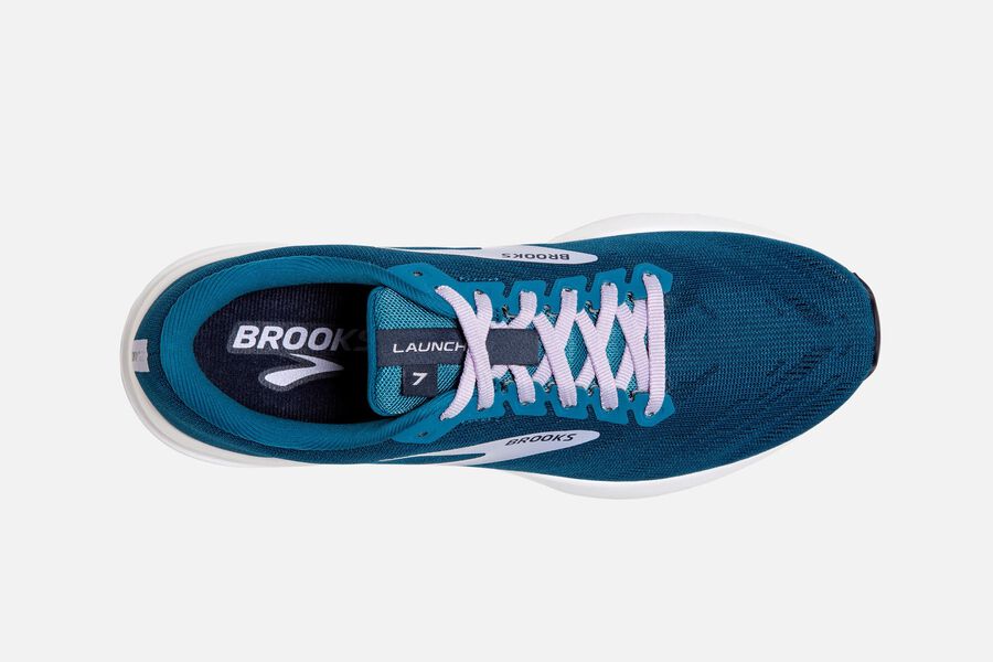 Brooks Israel Launch 7 Road Running Shoes Womens - Blue/Silver - WMY-490237